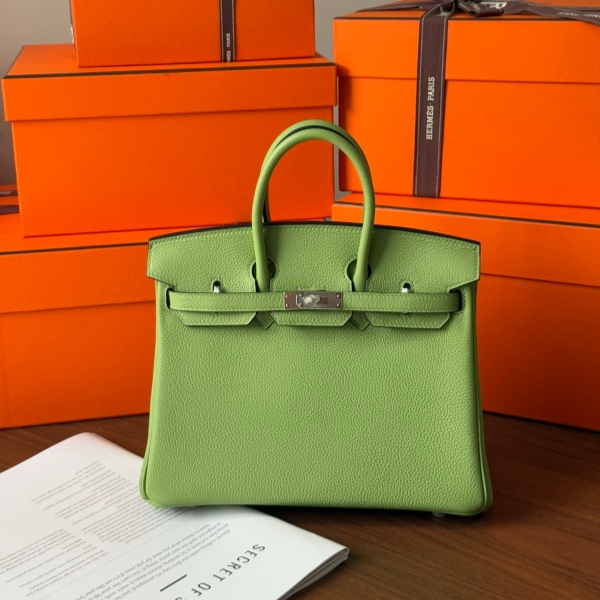 【エルメス HERMES】バーキン25 ヴェールユッカ  トゴ シルバー金具（100％手縫）